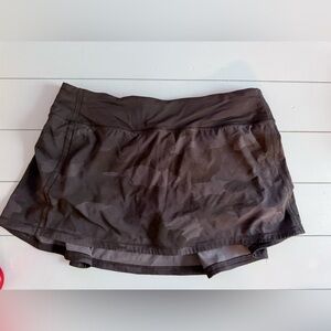 lululemon athletica Camouflage Black Mini Skirt